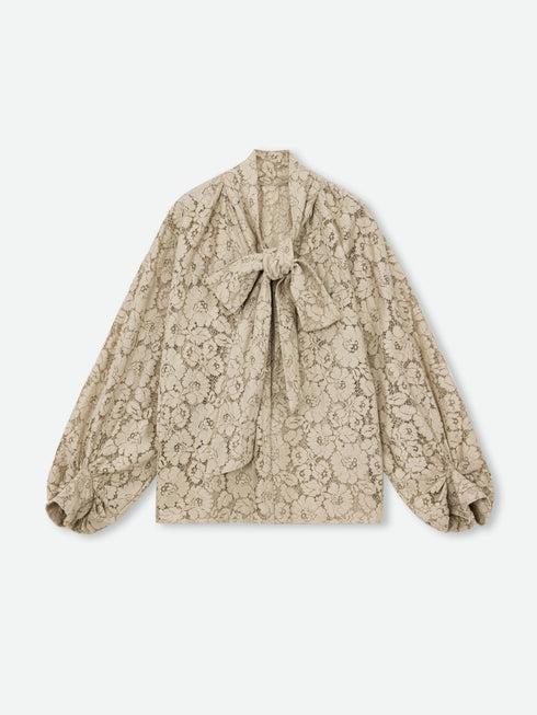 Heirloom Lace Tie-Blouse