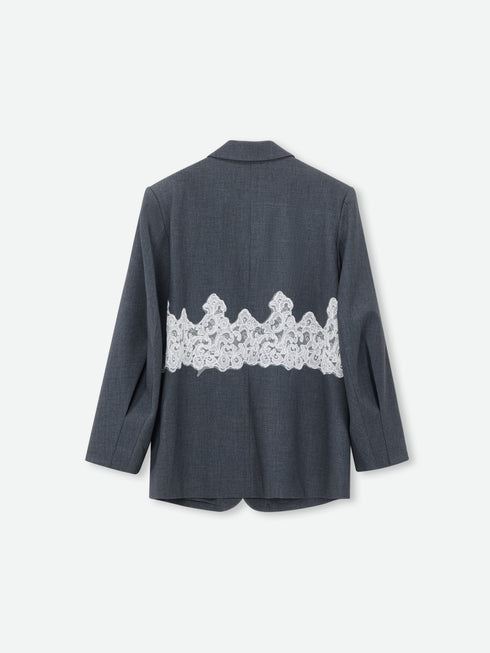 Filigree Spliced Blazer