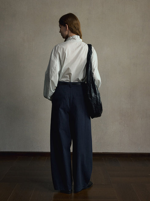 Eira Ruffle-Neck Shirt