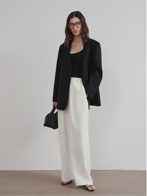 Blazer en laine structurée