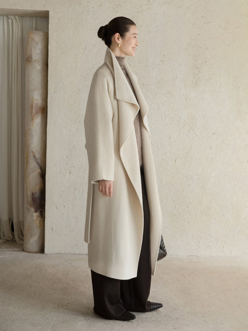 Avrel Draped Wool Coat