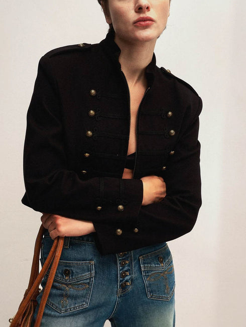 Veya Military Cropped Jacket