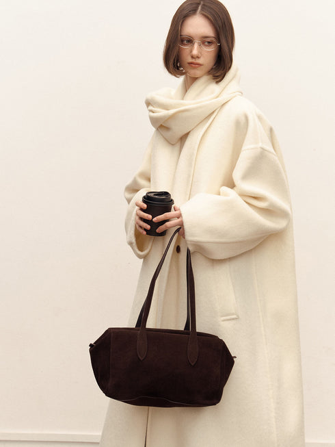 Elwen Wool Coat with Scarf
