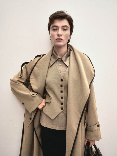 Astra Fold Collar Coat