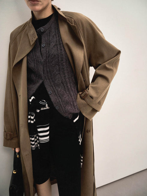Eira Belted Tencel Coat