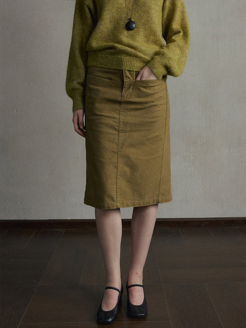 Nola Washed Utility Skirt
