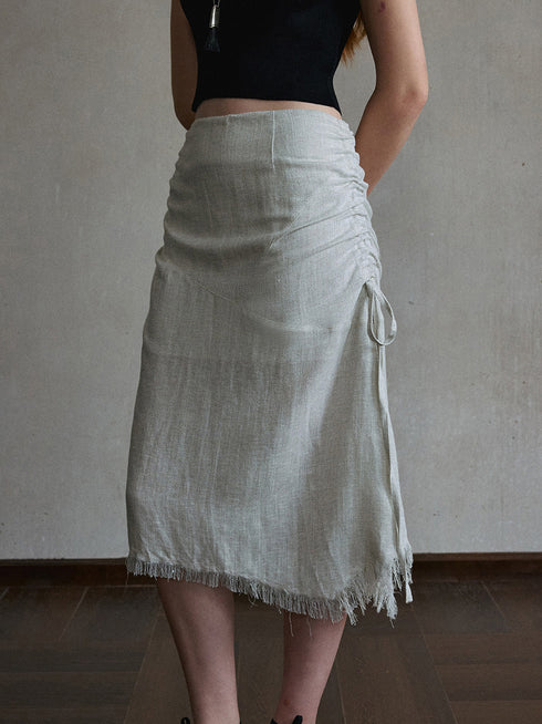 Eclipse Raw Hem Skirt