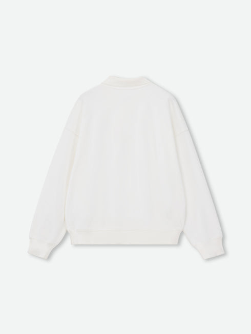 Polo en coton blanc