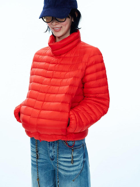 Aeris Stand-Collar Down Puffer Jacket