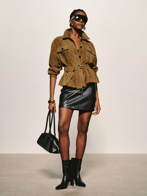 Suede Utility Field Jacket