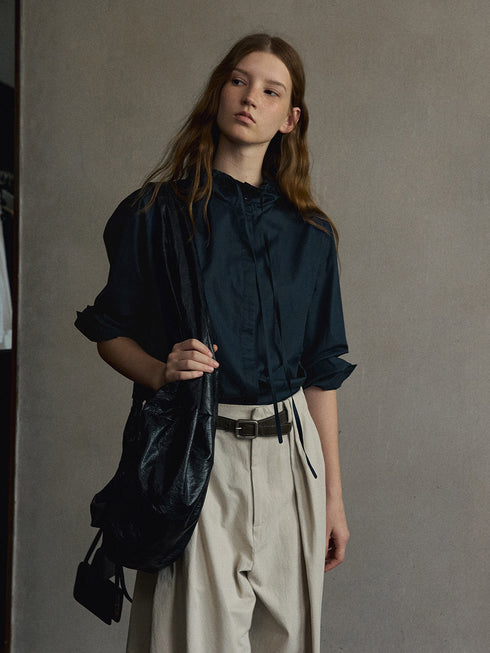 Eira Ruffle-Neck Shirt