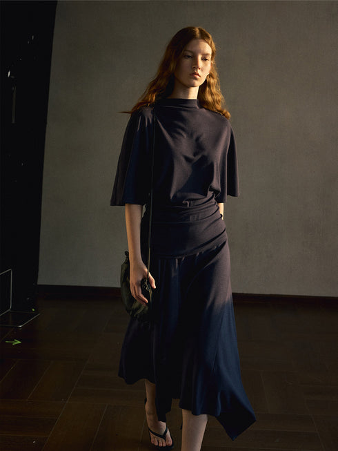Elara Asymmetric Modal Skirt