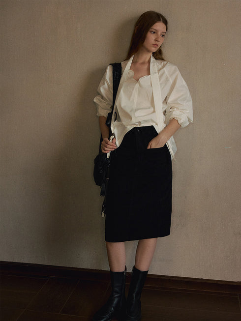 Nola Washed Utility Skirt