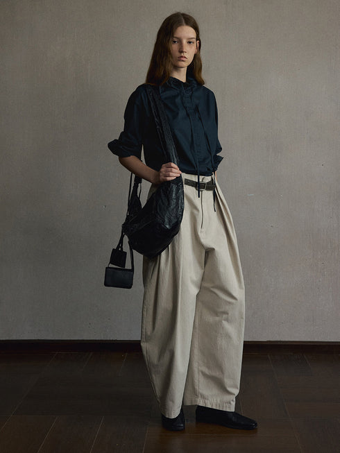 Eira Ruffle-Neck Shirt