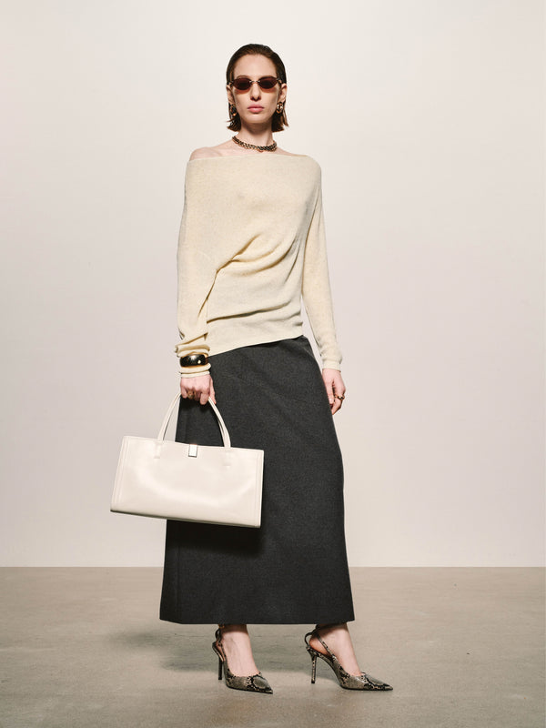 Noble Cashmere-Blend Maxi