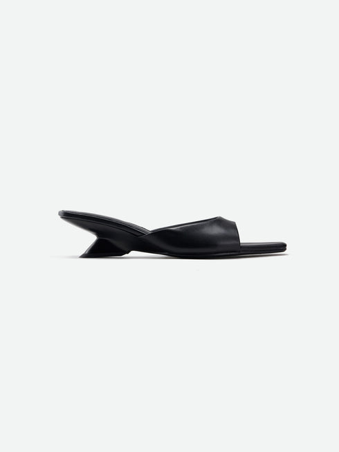 Square Leather Mule