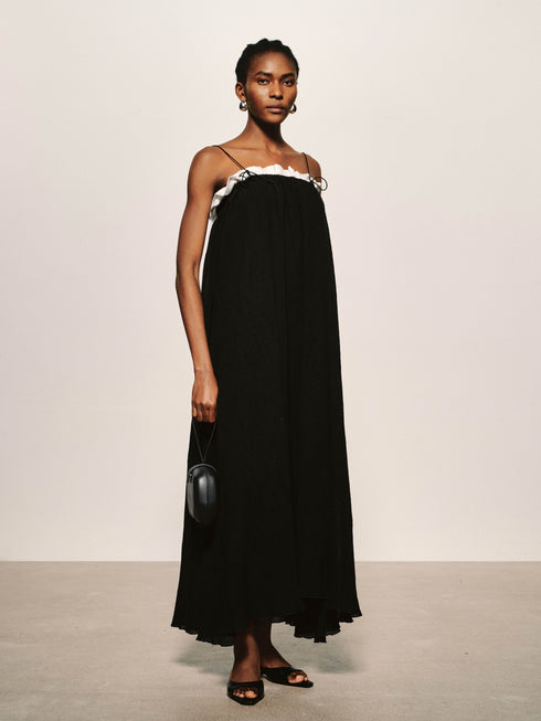 Crepe Cotton Volume Maxi