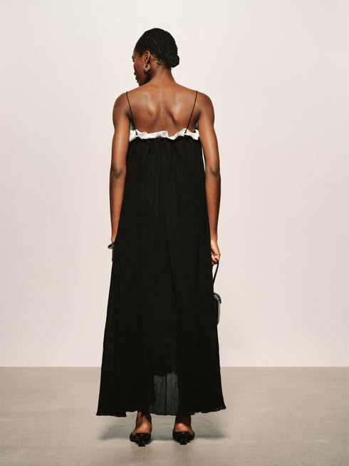 Crepe Cotton Volume Maxi