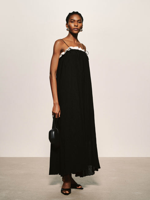 Crepe Cotton Volume Maxi