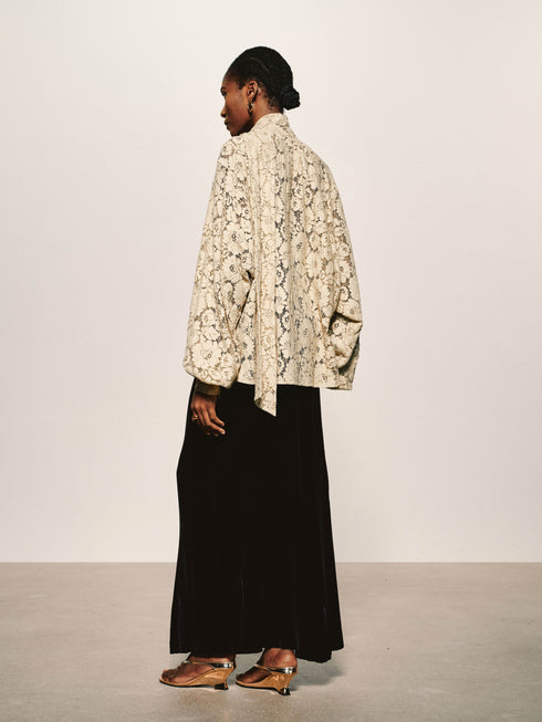 Heirloom Lace Tie-Blouse