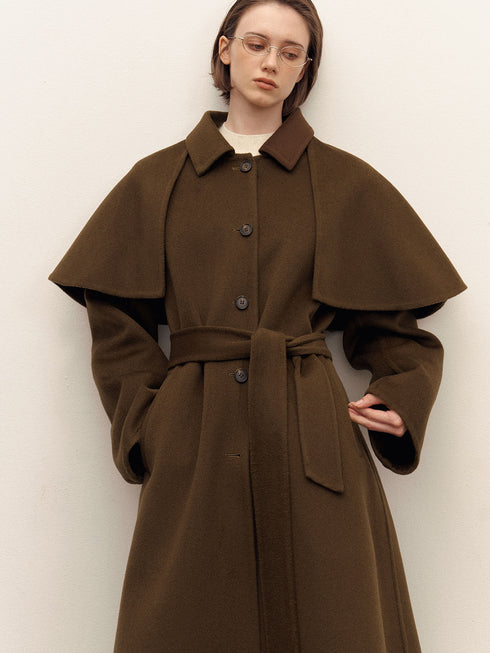 Orelle Wool Cape Coat
