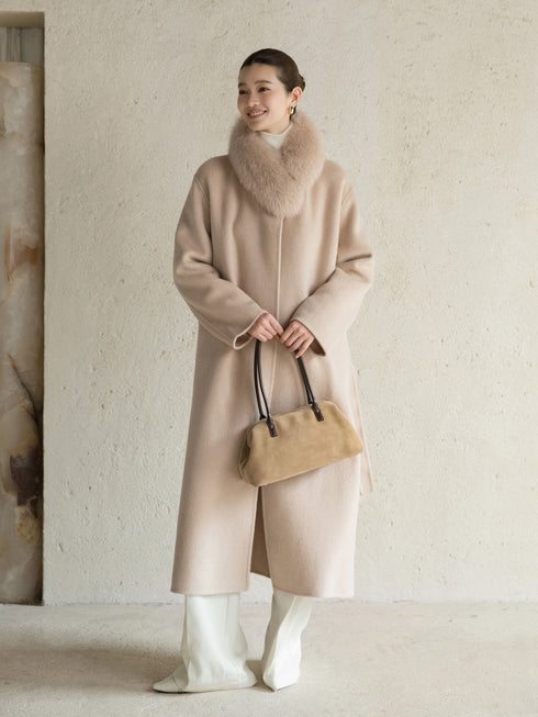 Mirelle Wool Scarf Coat
