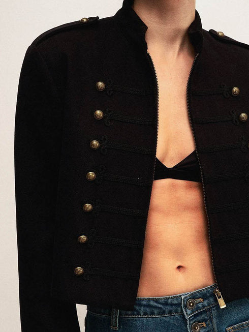 Veya Military Cropped Jacket