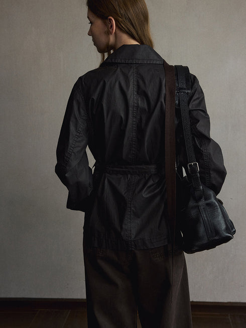 Oriel Belted Trench