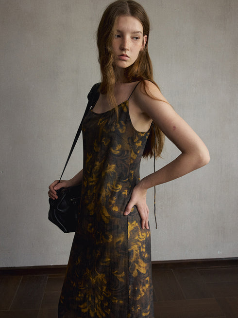 Ione Printed Lyocell Dress