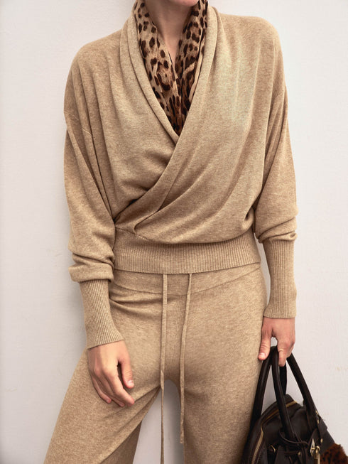 Liora Wide-Leg Wool Trousers