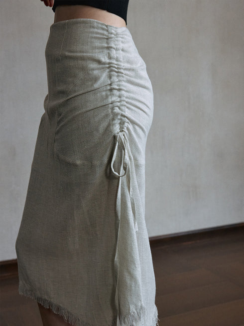 Eclipse Raw Hem Skirt