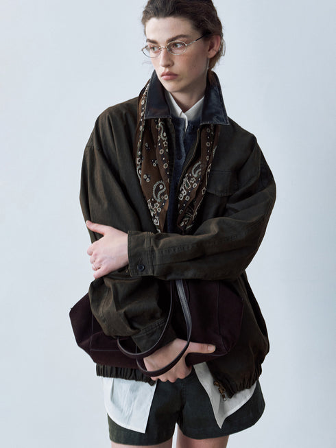 Mave Contrast-Collar Jacket