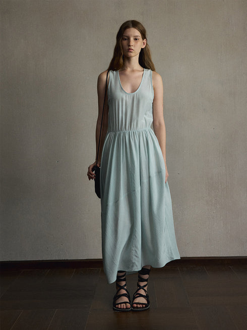 Mira Textured Midi Dress