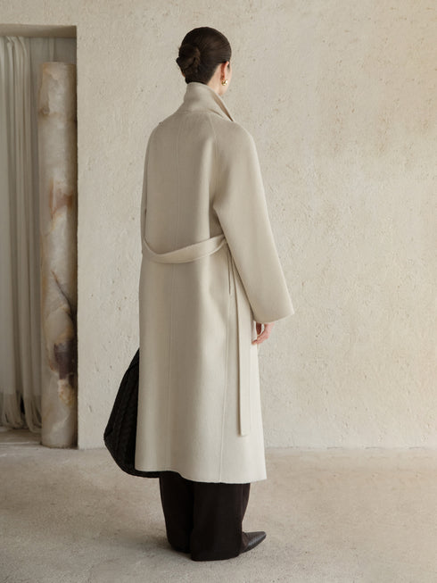 Avrel Draped Wool Coat