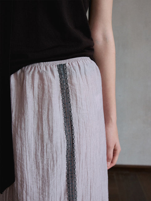 Sombra Lace-Trim Skirt