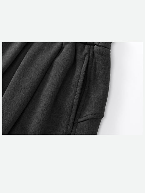 Pantalon Ample Ceinturé à Effet Brillant