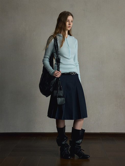 Aven Wool Hooded Top