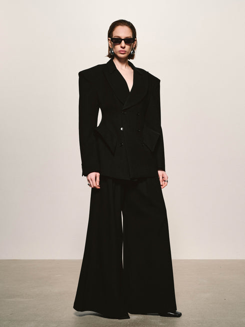 Flex-Peak Peplum Blazer