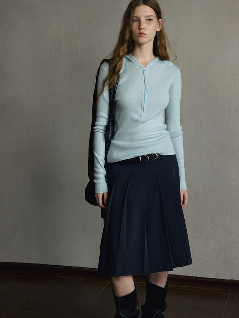 Aven Wool Hooded Top
