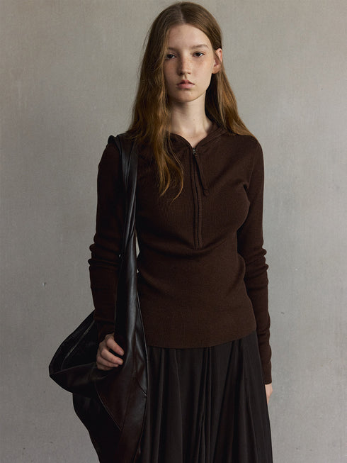 Aven Wool Hooded Top