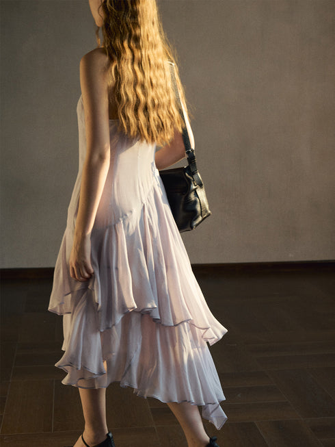 Eira Ruffled Midi Dress