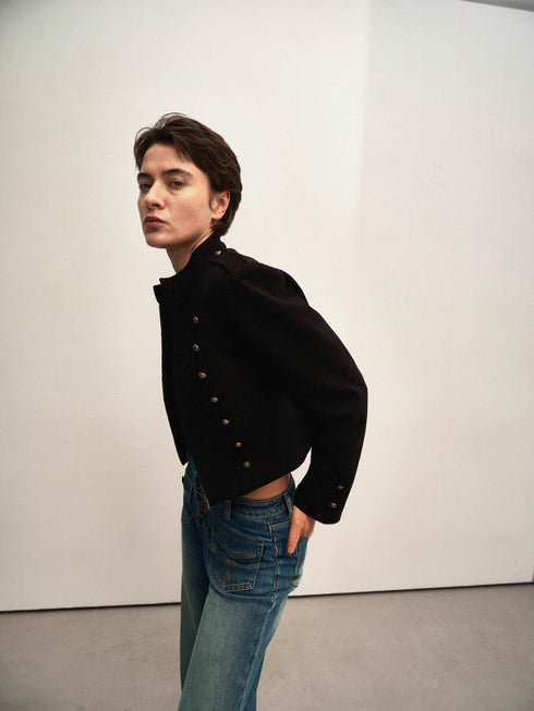 Veya Military Cropped Jacket