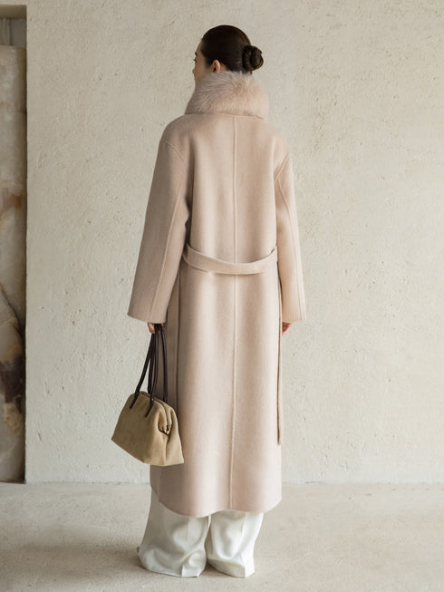 Mirelle Wool Scarf Coat