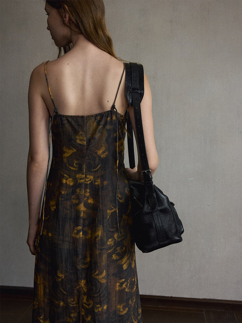 Ione Printed Lyocell Dress