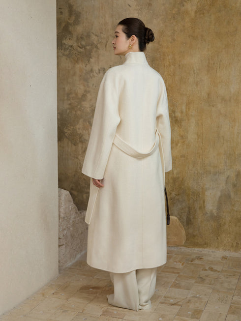 Mirelle Wool Scarf Coat