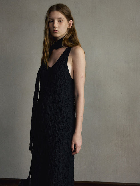 Miren Scarf-Neck Dress