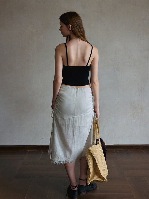 Eclipse Raw Hem Skirt