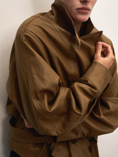 Tavia Drawstring Bomber Jacket