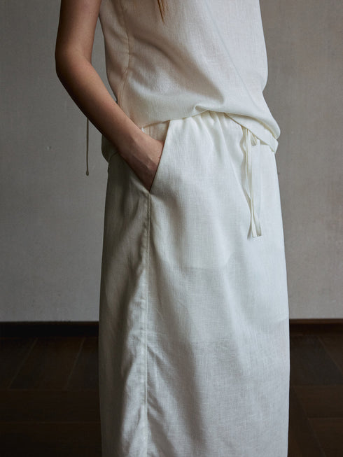 Lisse Embroidered Lyocell Skirt