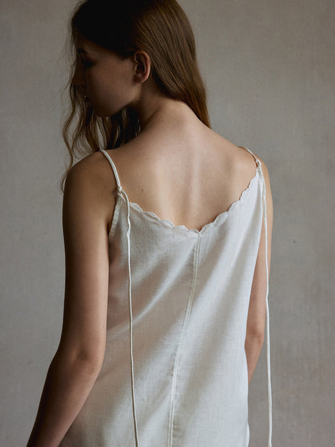 Lisse Embroidered Lyocell Cami